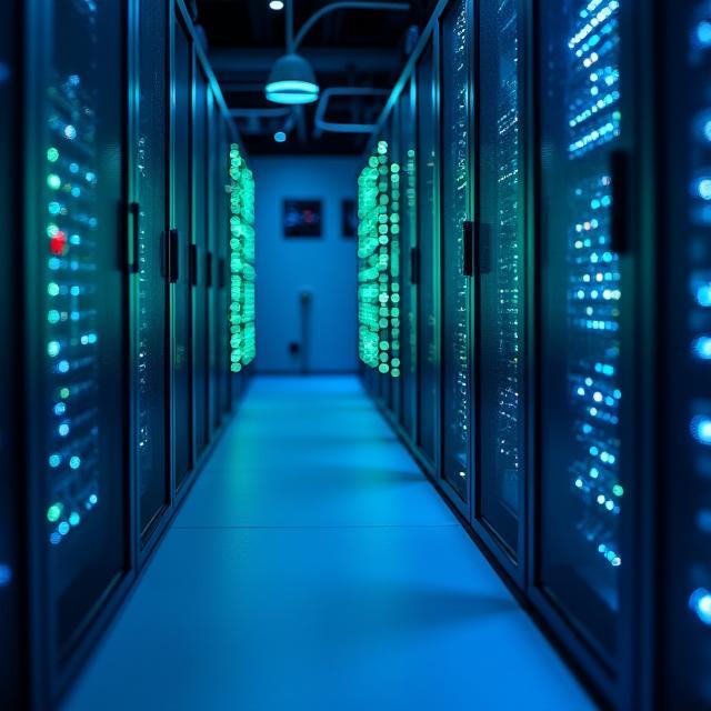 Serverracks mit LED-Beleuchtung